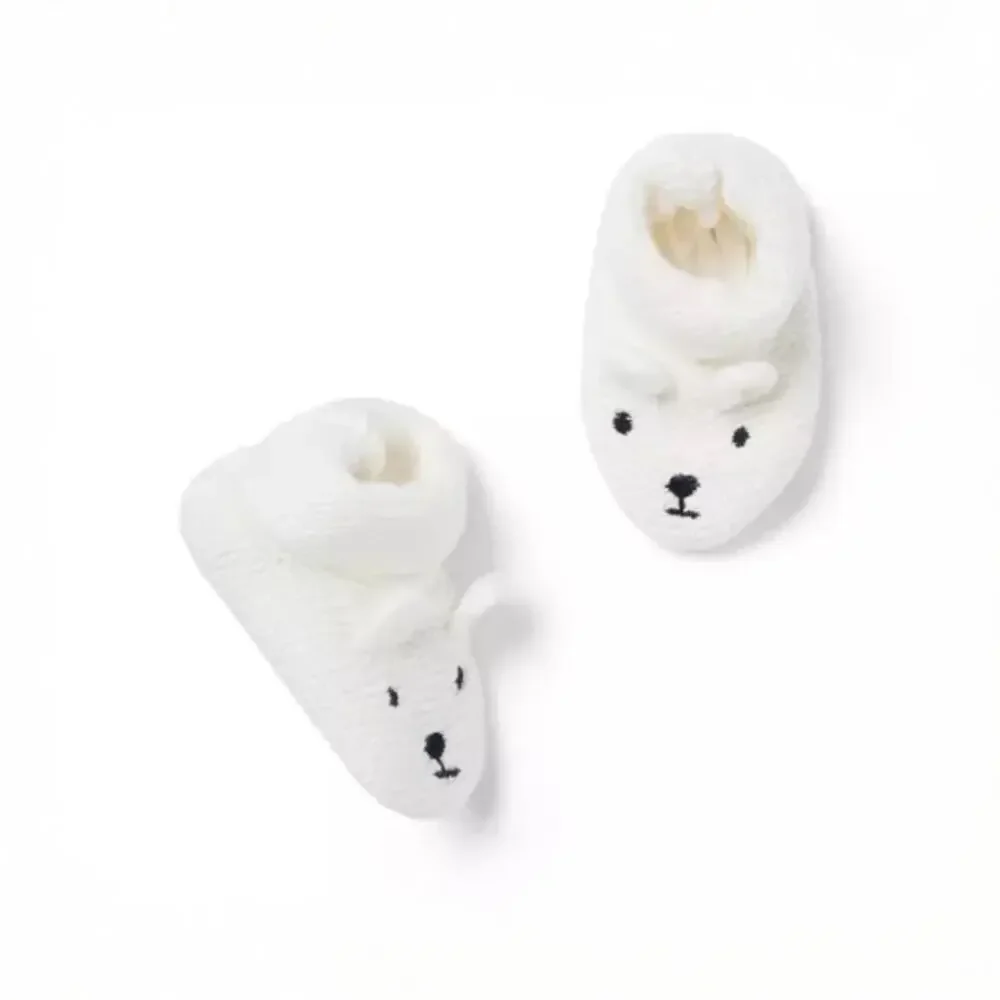 Janie & Jack NWT Baby Bear Booties. 3-6 Months